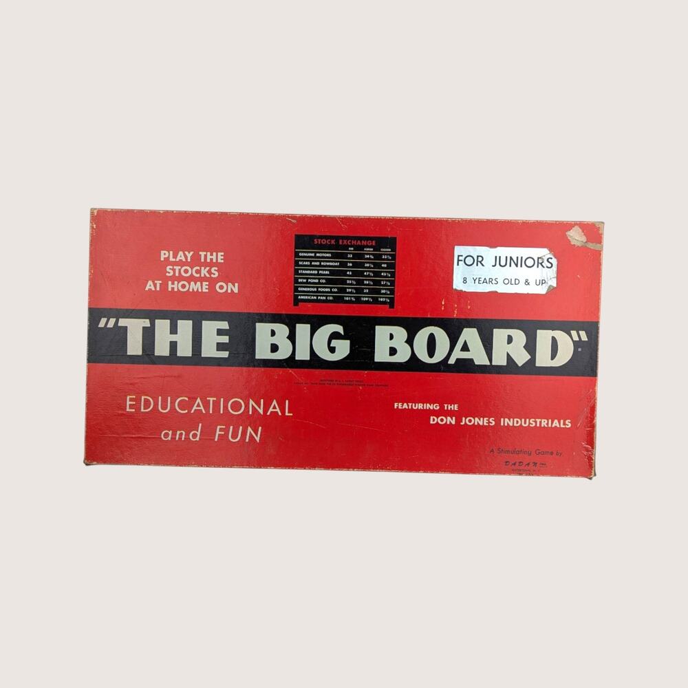 1960 Dadan The Big Board Game for Juniors